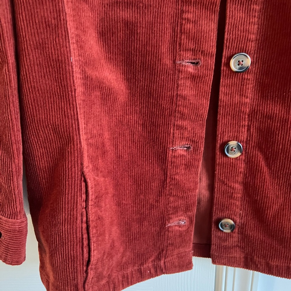 St. John's Bay burnt orange jacket M fall shacket - Picture 5 of 6